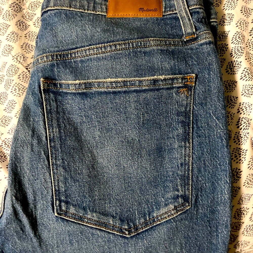 MADEWELL high rise cropped boyfriend jeans